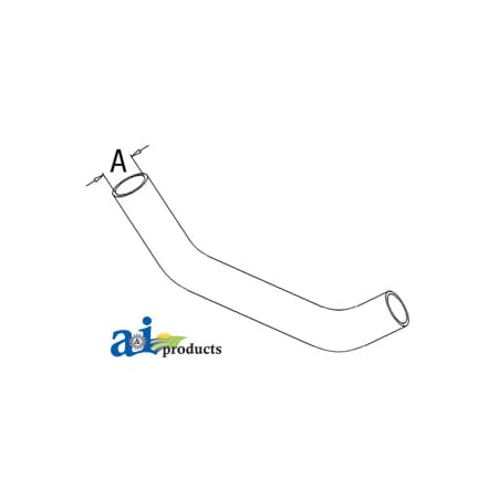 A & I Products Radiator Hose, Upper 17" x6" x2" A-T103198